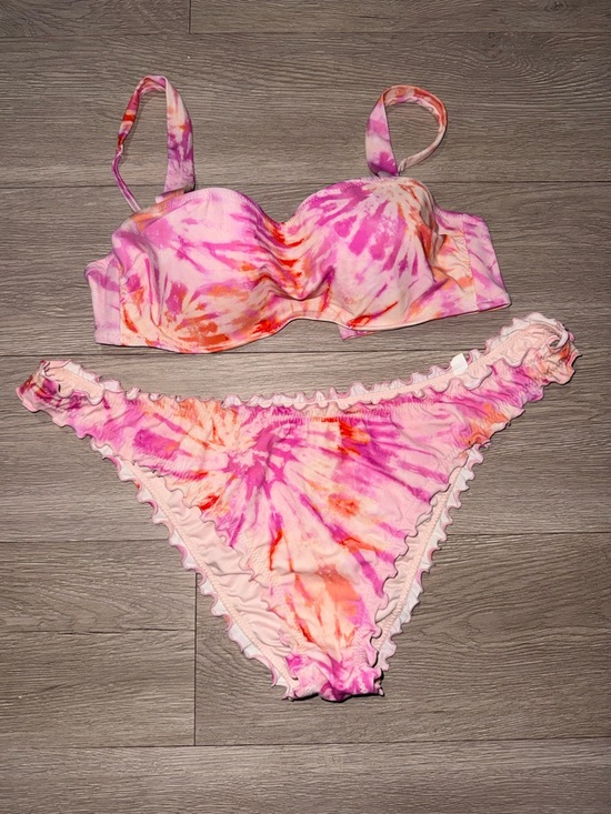 Shade & Shore Other - Tie-Dye Pink & Orange Bikini Set - Women’s Intimates & Swim